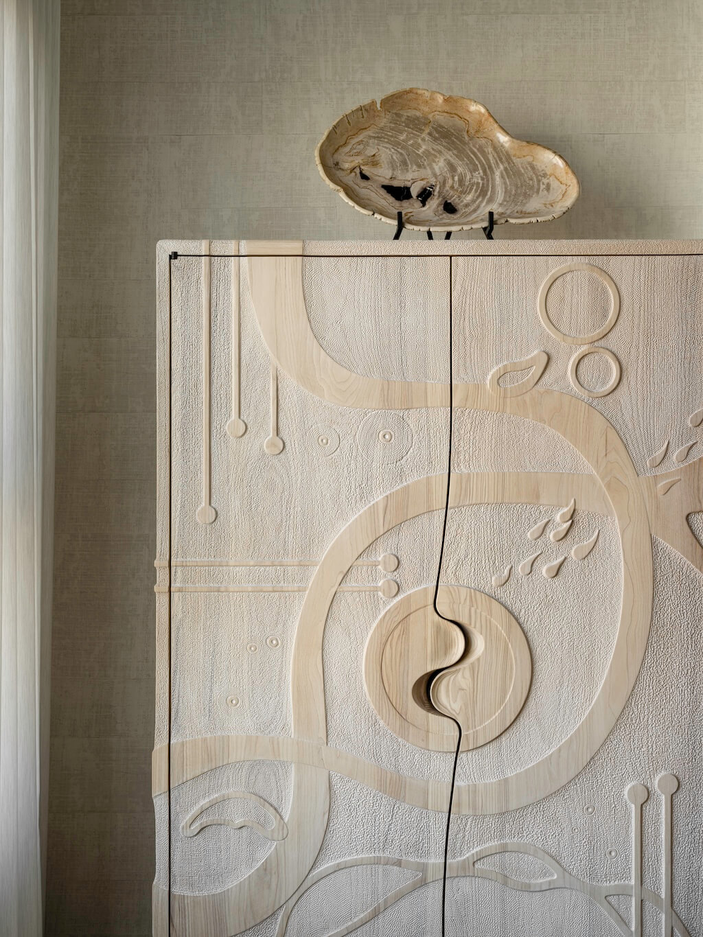 meuble salon bois clair