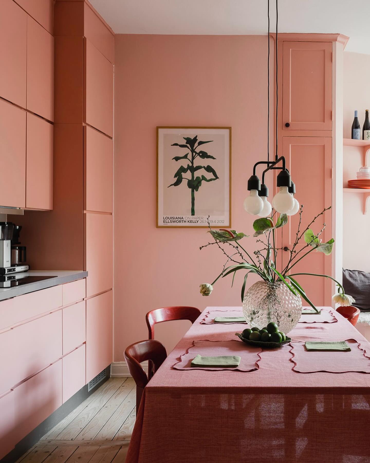 cuisine rose appartement 72m2 décoration scandinave cuisine rose appartement 72m2 décoration scandinave
