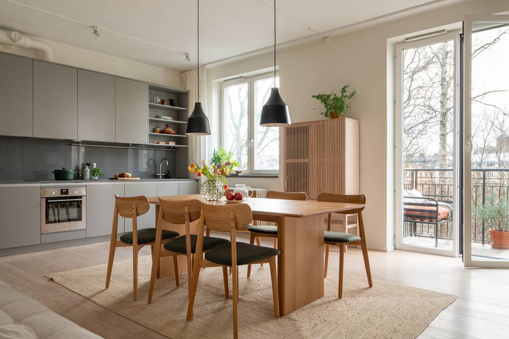 salle à manger et cuisine ouverte appartement 107m2 salle à manger et cuisine ouverte appartement 107m2