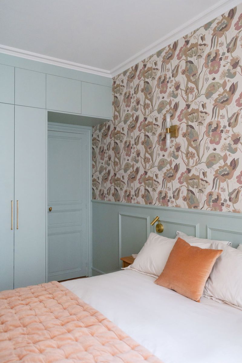 chambre appartement haussmannien Paris rénové chambre appartement haussmannien Paris rénové