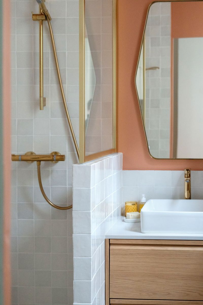 salle de bain appartement haussmannien Paris rénové salle de bain appartement haussmannien Paris rénové