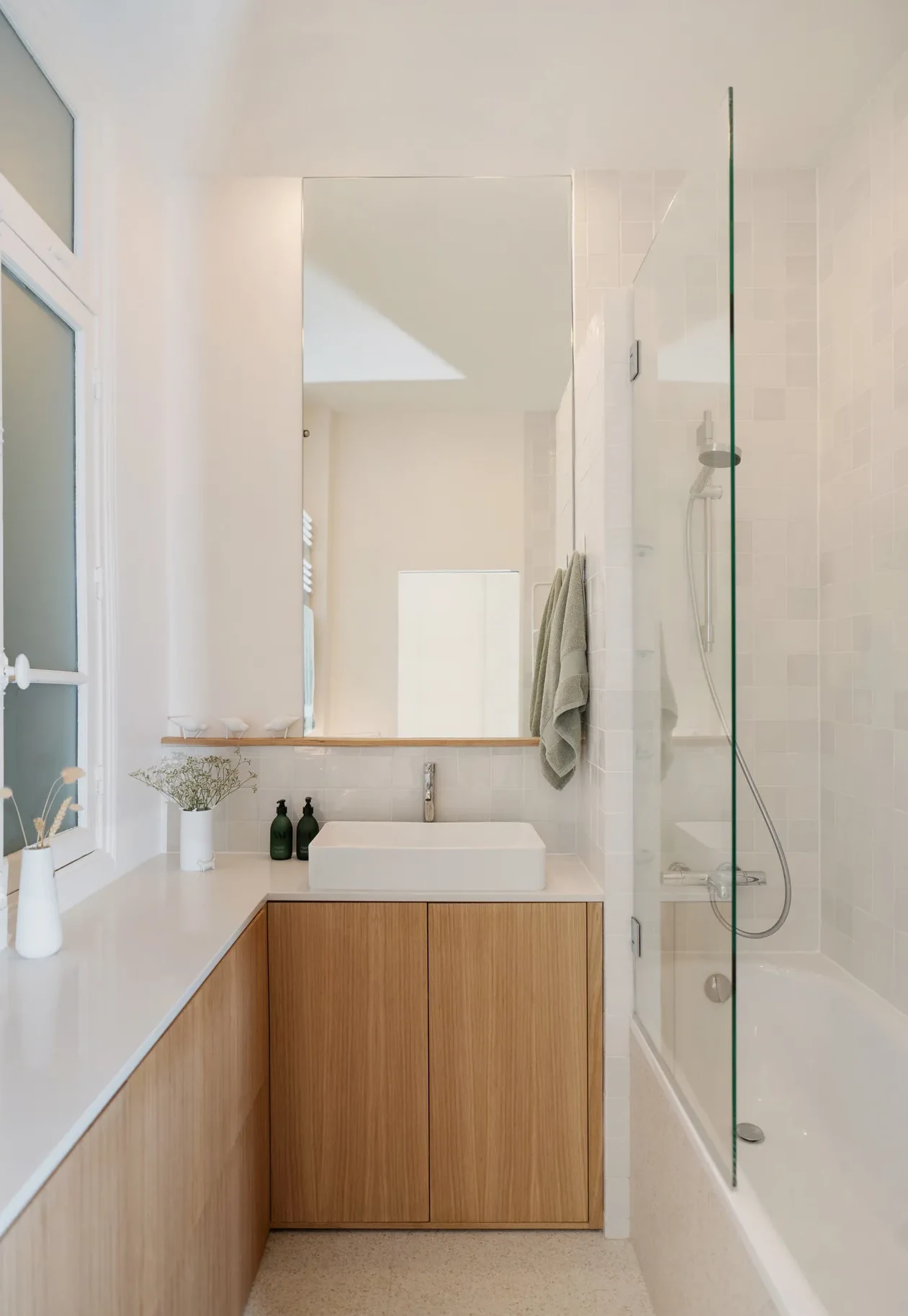 salle de bain appartement haussmannien Paris rénové salle de bain appartement haussmannien Paris rénové