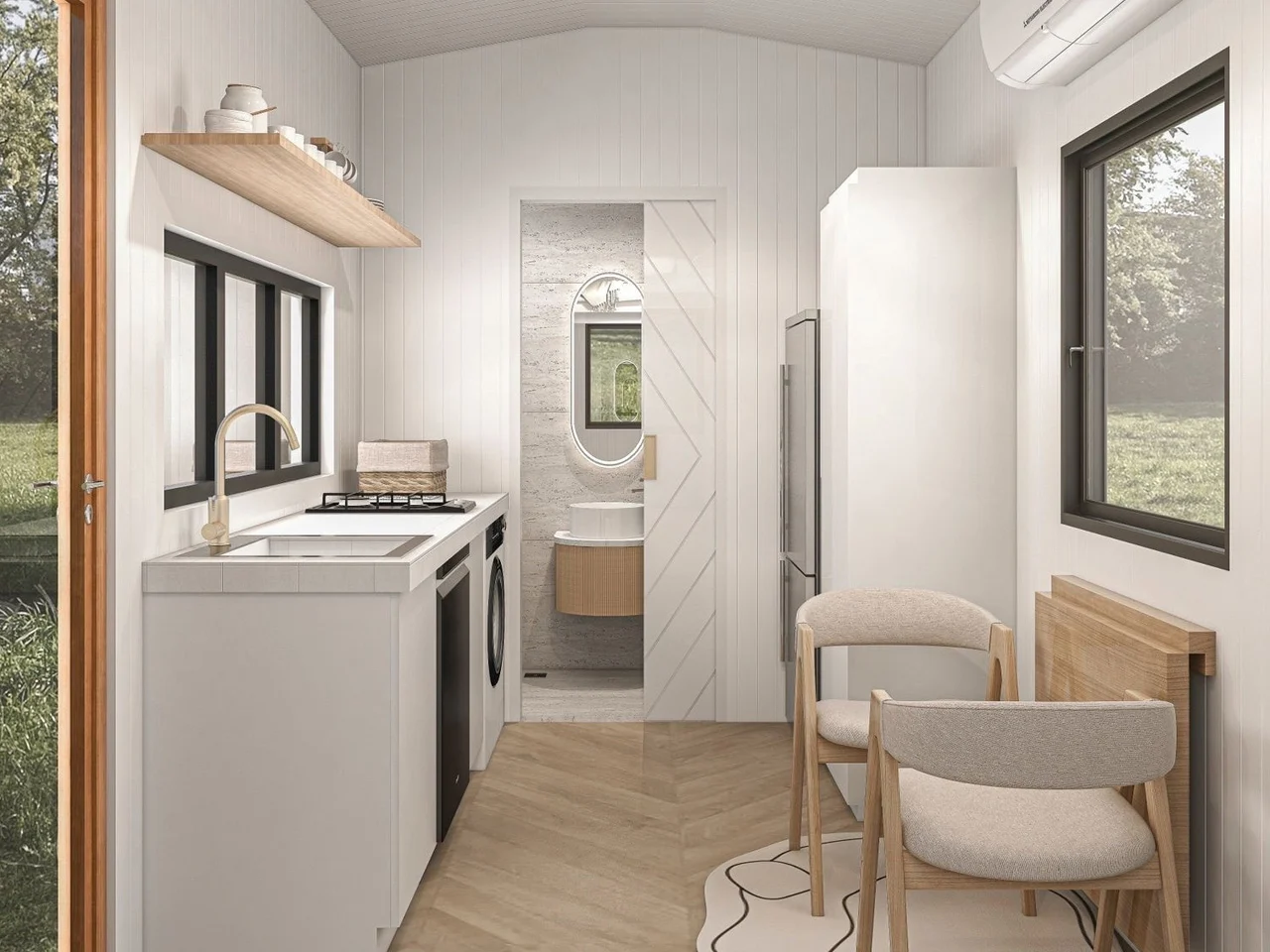 cuisine tiny house 16m2 Havenn Vesta