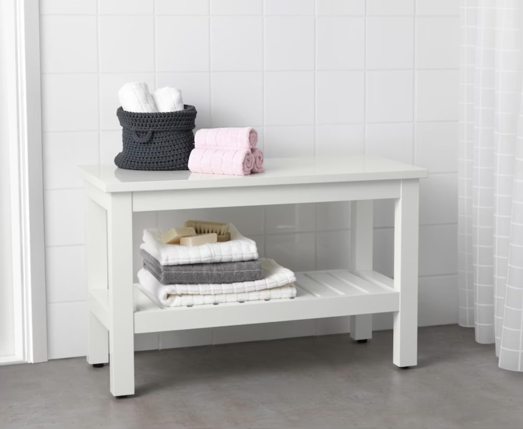 banc pour salle de bain