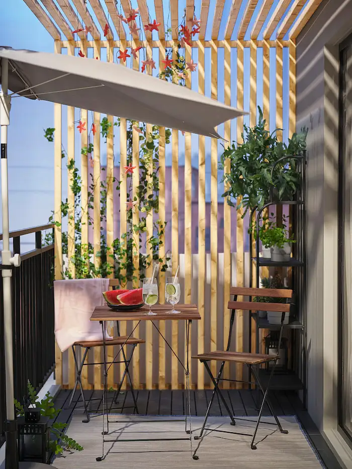 balcon avec pergola