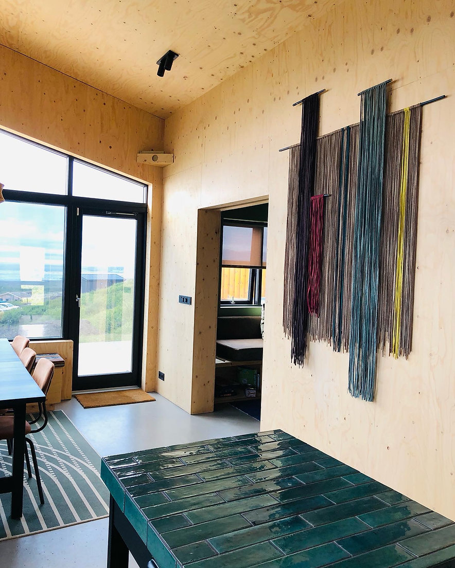 salle à manger maison préfabriquée en bois de 75m2