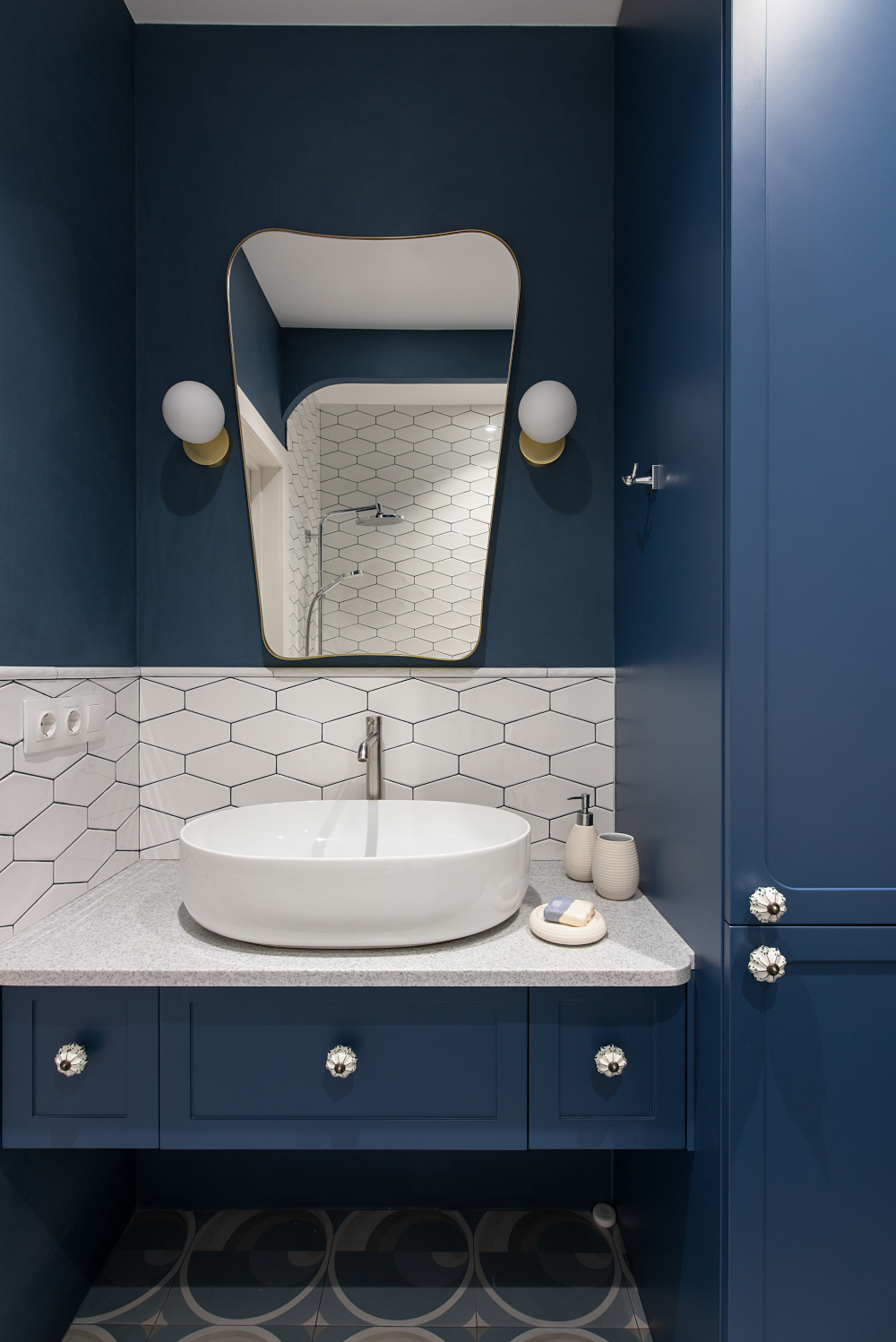 salle de bain décoration contemporaine bleue salle de bain décoration contemporaine bleue