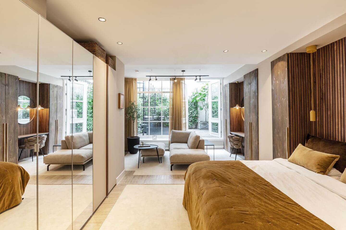 chambre avec salon sur jardin décoration contemporaine chambre avec salon sur jardin décoration contemporaine