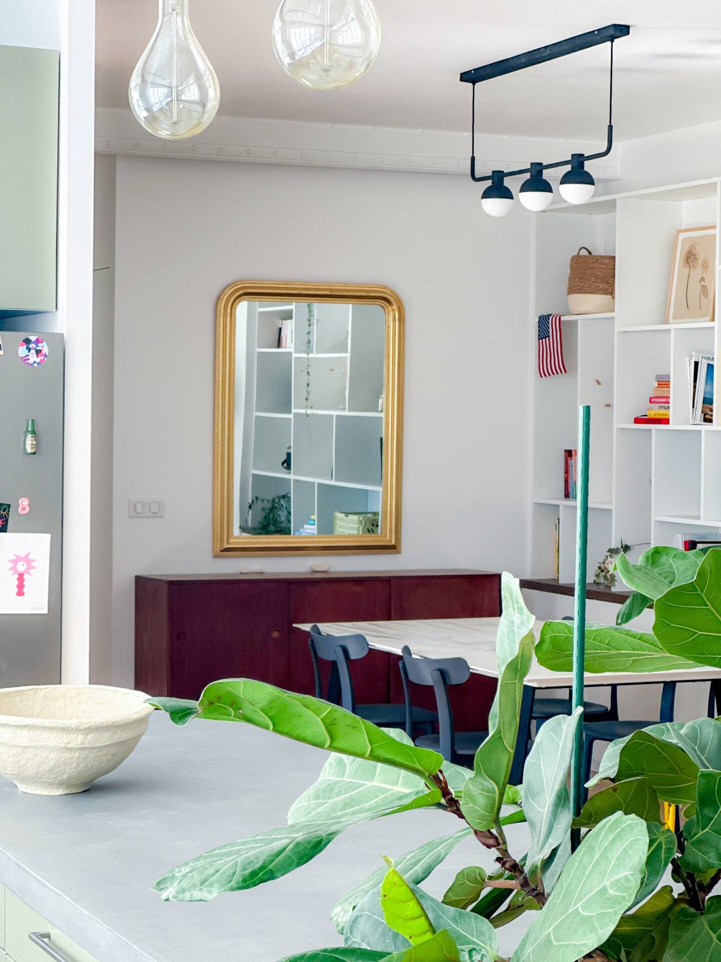 salle à manger et cuisine appartement parisien de 100m2 de style loft salle à manger et cuisine appartement parisien de 100m2 de style loft