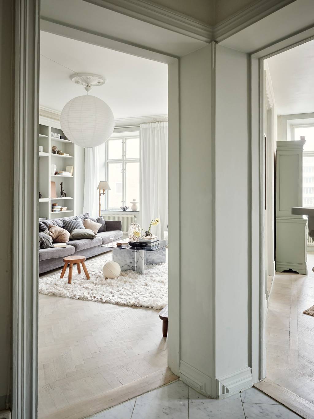 entrée appartement 80m2 décoration scandinave