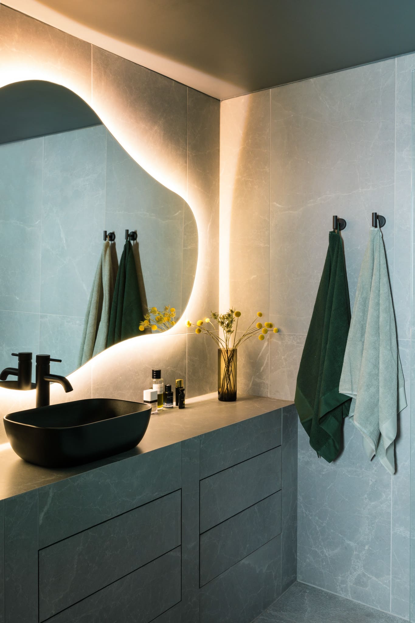 salle de bain design appartement contemporain 68m2