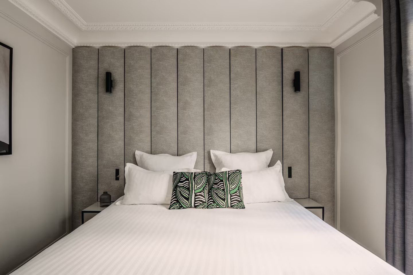 chambre décoration contemporaine grise