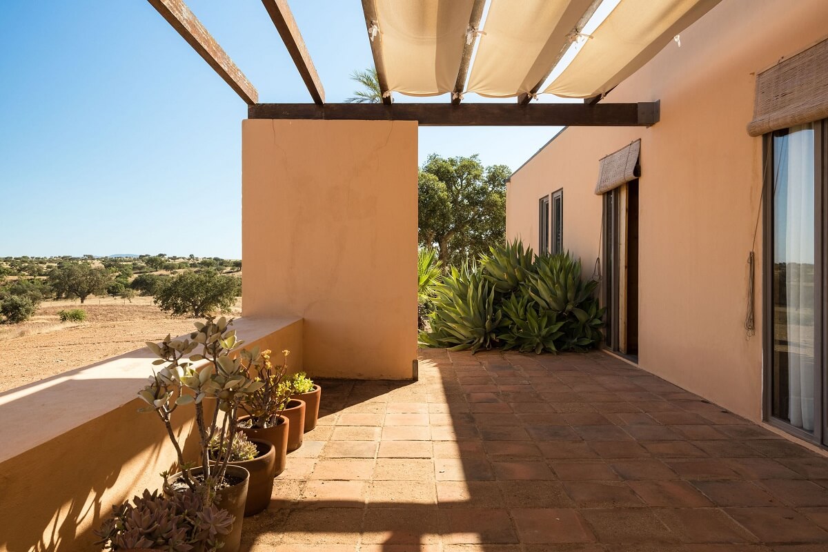 terrasse avec pergola bois