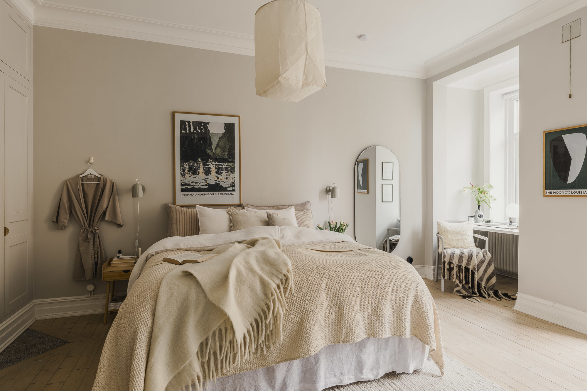 chambre couleurs naturelles appartement 72m2 décoration scandinave chambre couleurs naturelles appartement 72m2 décoration scandinave