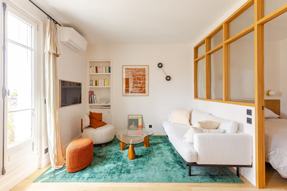 salon avec verrière deux-pièces Paris salon avec verrière deux-pièces Paris