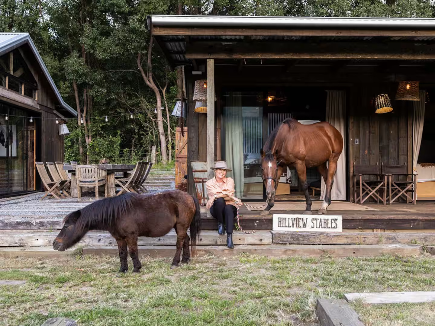 maison rustique chic Hillview Stables Australie