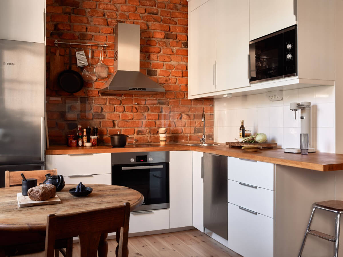 cuisine design murs briques anciennes cuisine design murs briques anciennes