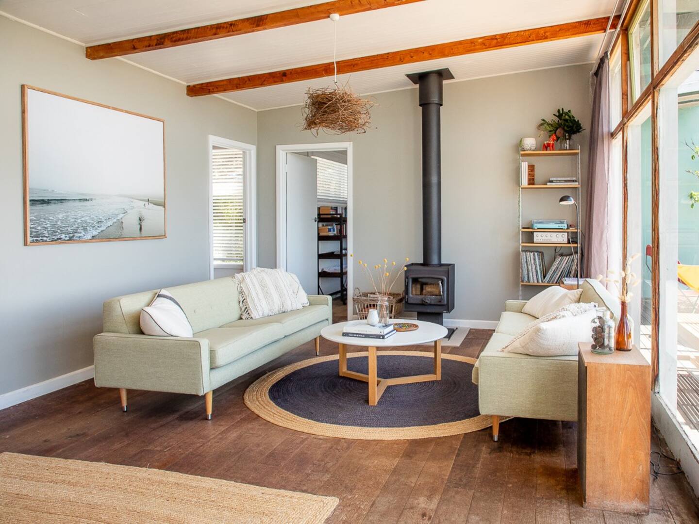salon décoration contemporaine Drift Beach Shack Tasmanie