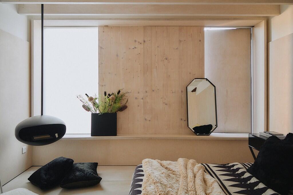 chambre avec cheminée éthanol