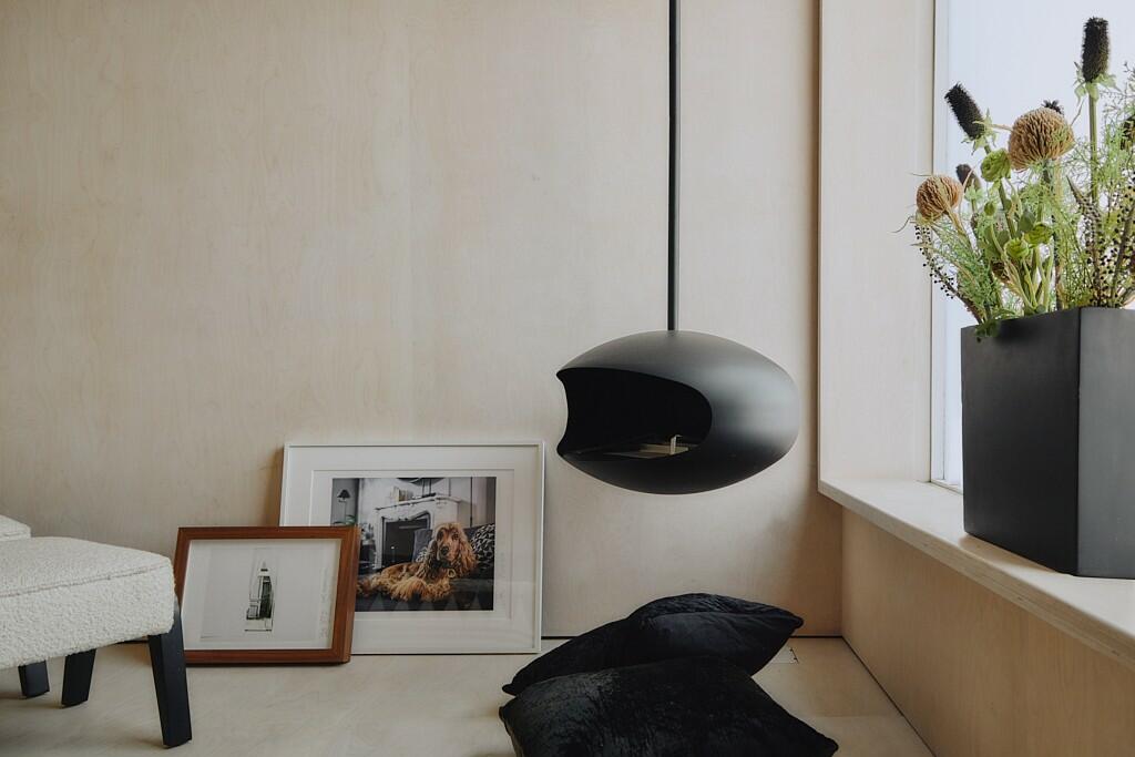 chambre avec cheminée éthanol