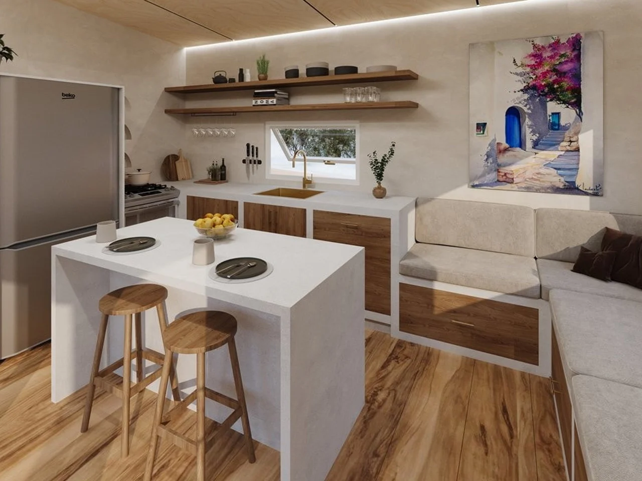 cuisine petite maison 29m2 Torakina Über Tiny Homes cuisine petite maison 29m2 Torakina Über Tiny Homes