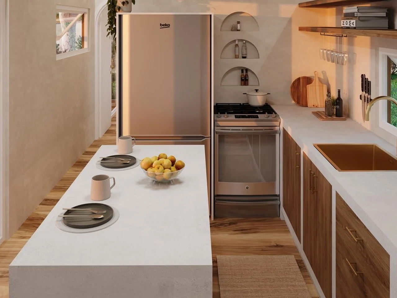 cuisine petite maison 29m2 Torakina Über Tiny Homes cuisine petite maison 29m2 Torakina Über Tiny Homes