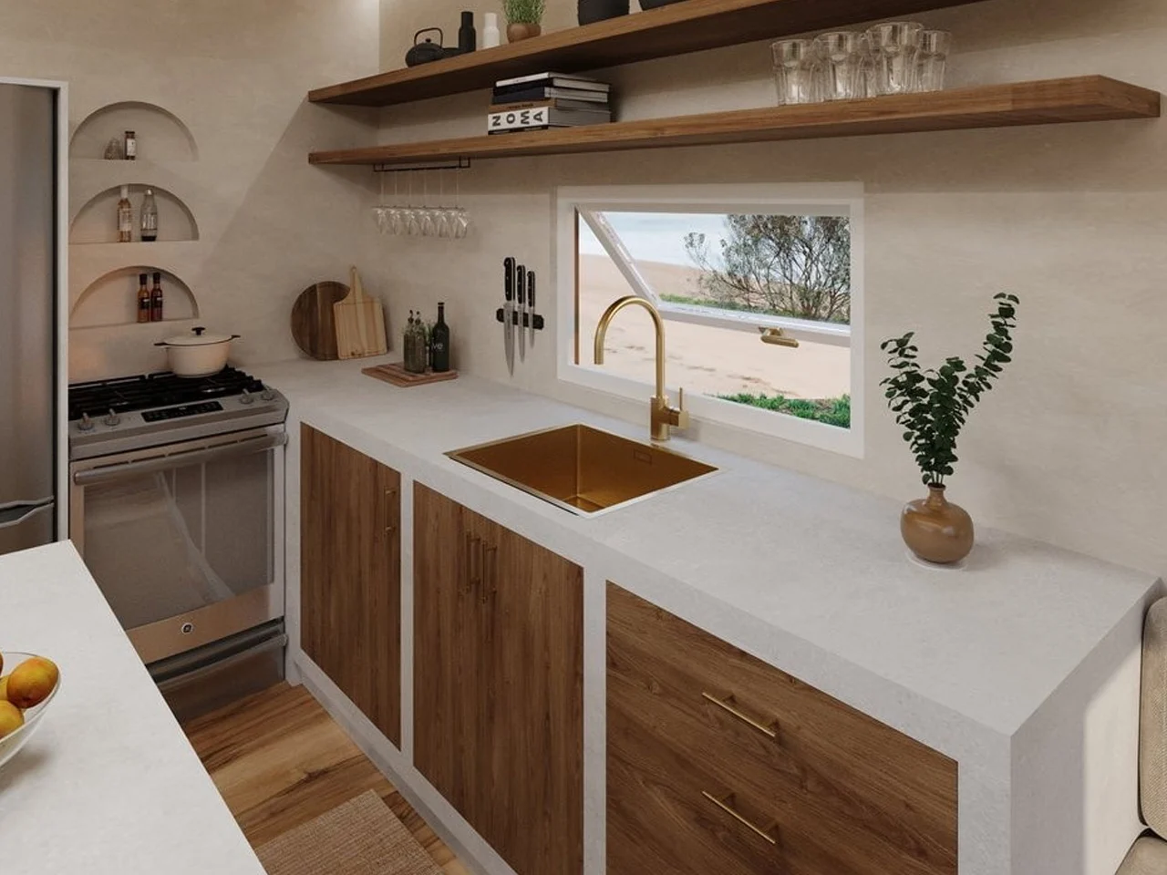 cuisine petite maison 29m2 Torakina Über Tiny Homes cuisine petite maison 29m2 Torakina Über Tiny Homes