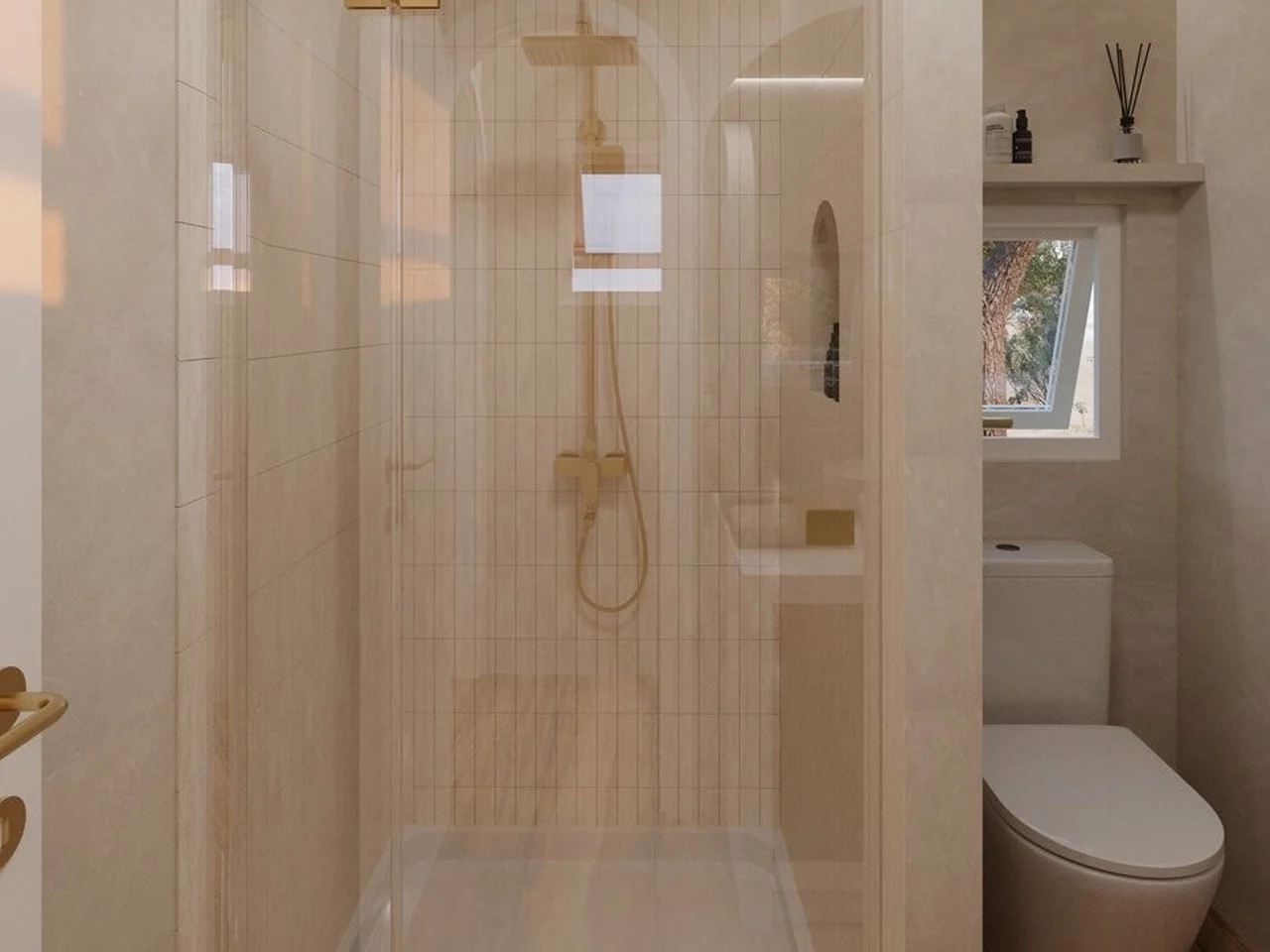 salle de bain beige Torakina Über Tiny Homes salle de bain beige Torakina Über Tiny Homes