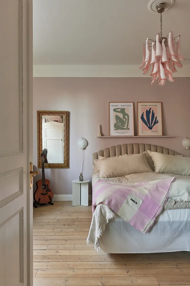 chambre décoration scandinave et vintage