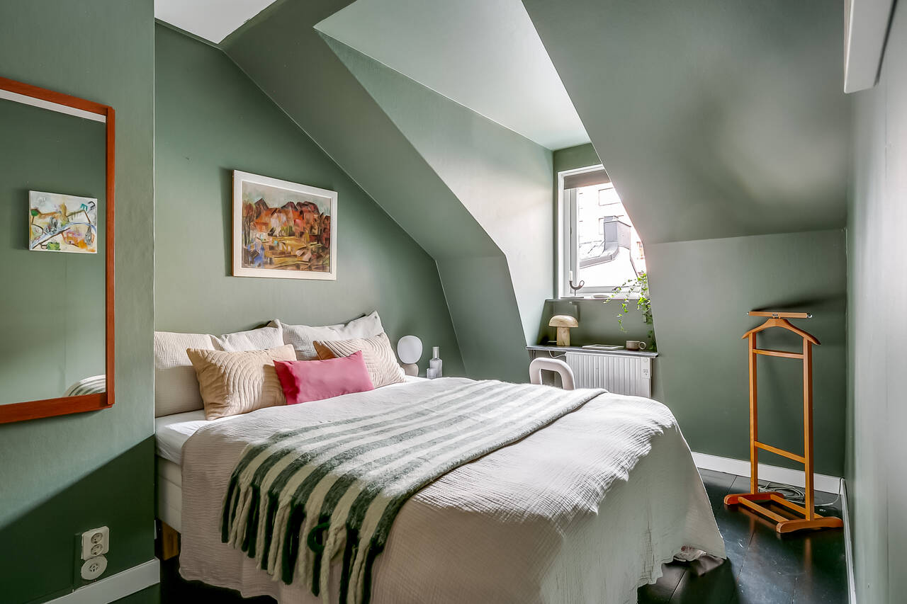 chambre mansardée verte chambre mansardée verte
