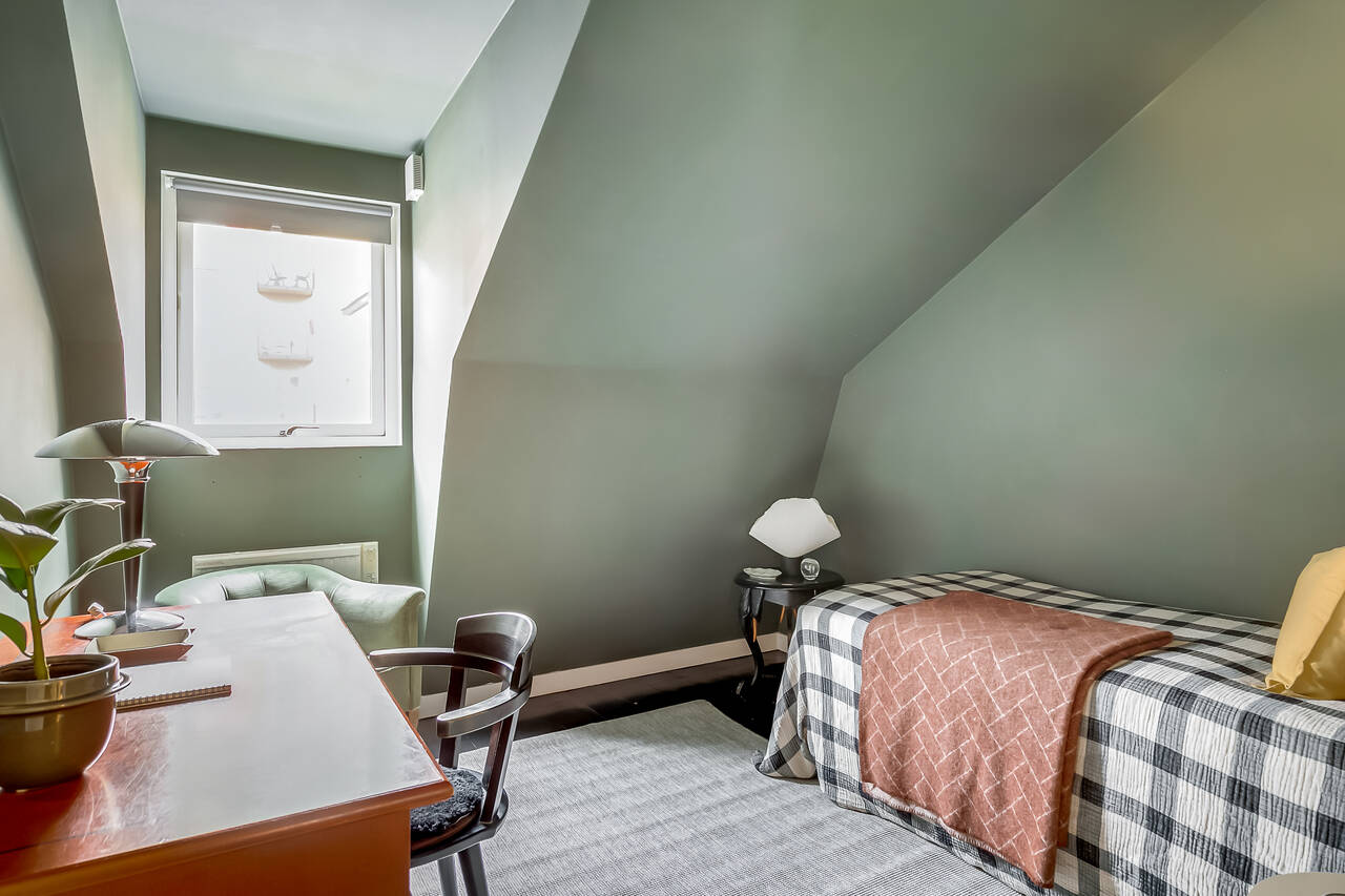 chambre mansardée verte chambre mansardée verte