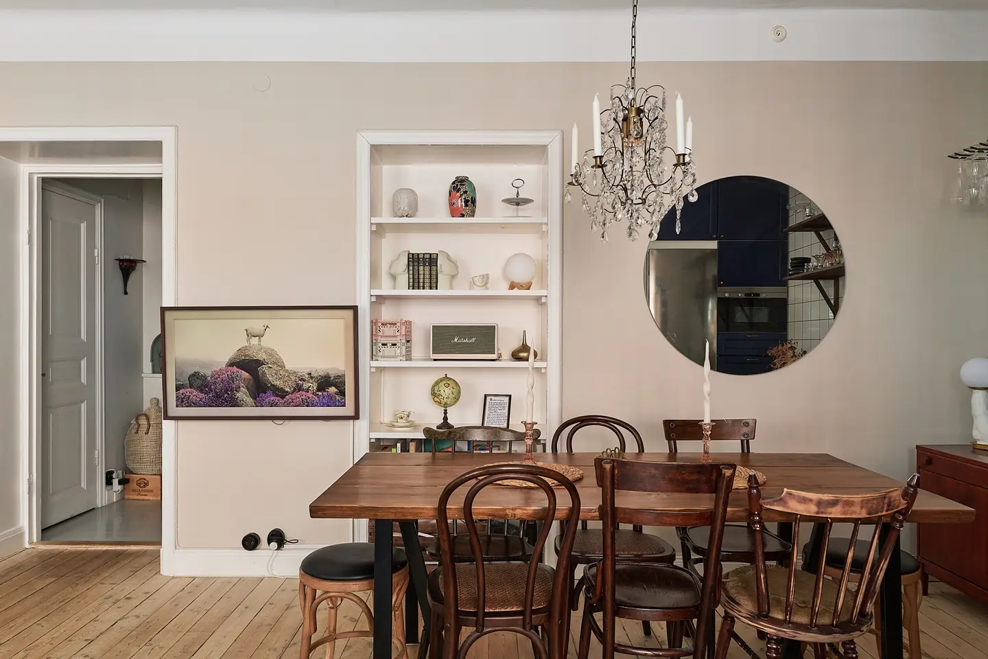 salle à manger décoration scandinave appartement 69m2