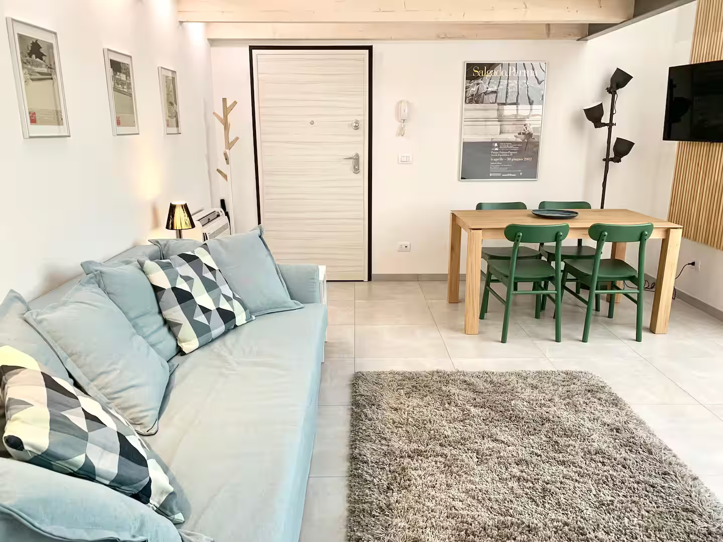 salon appartement décoration design Blue Loft Bologne Italie
