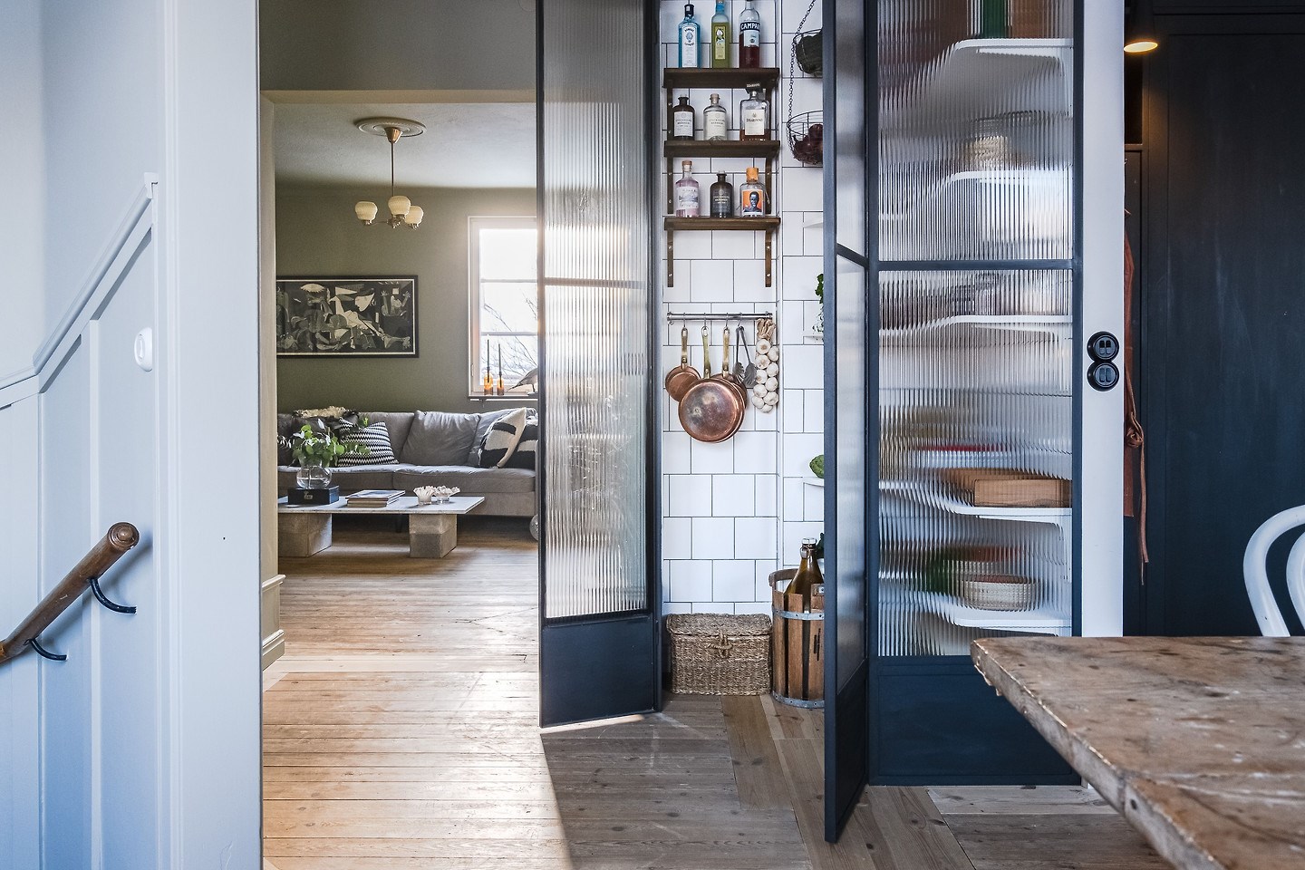 cuisine bleue décoration scandinave