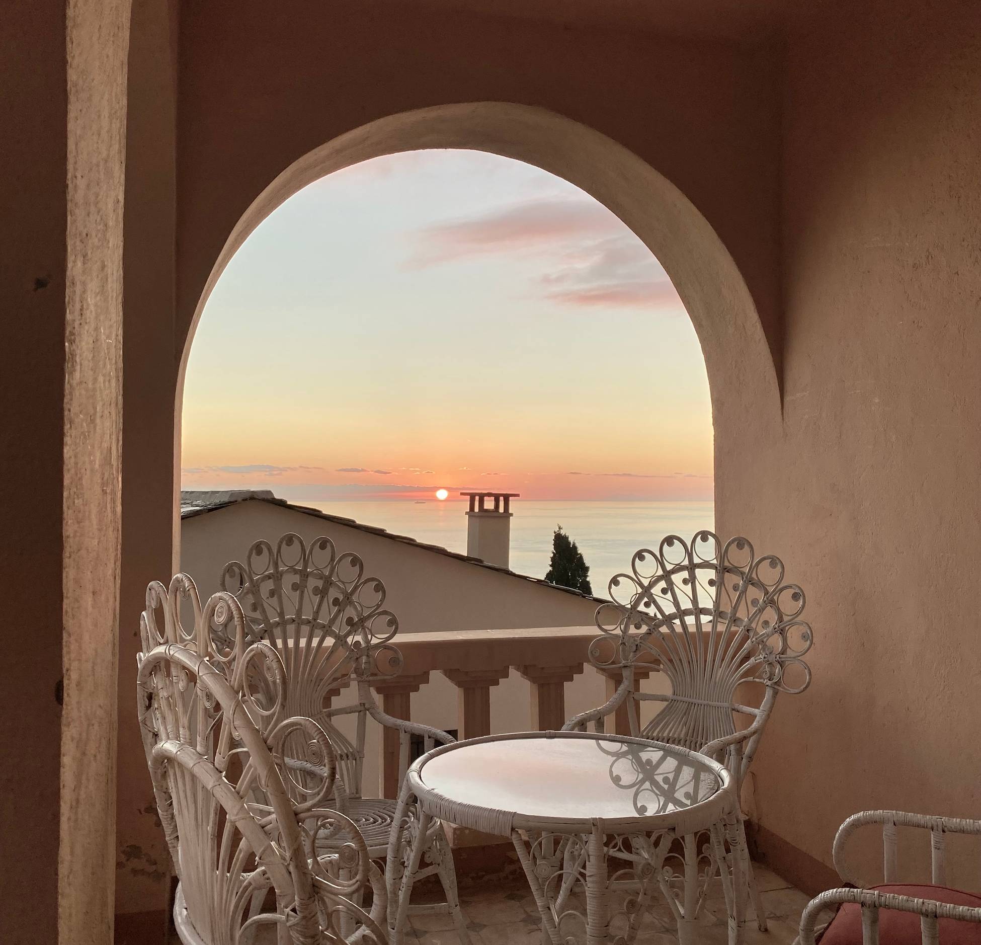 terrasse vue Méditerranée Casetta du Cap maison Corse terrasse vue Méditerranée Casetta du Cap maison Corse
