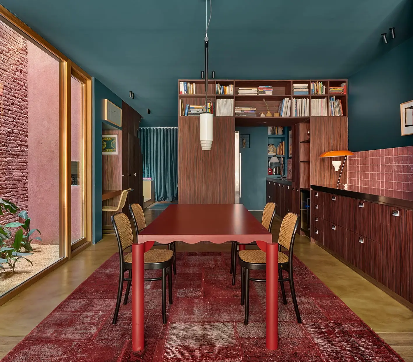 salle à manger décoration vintage