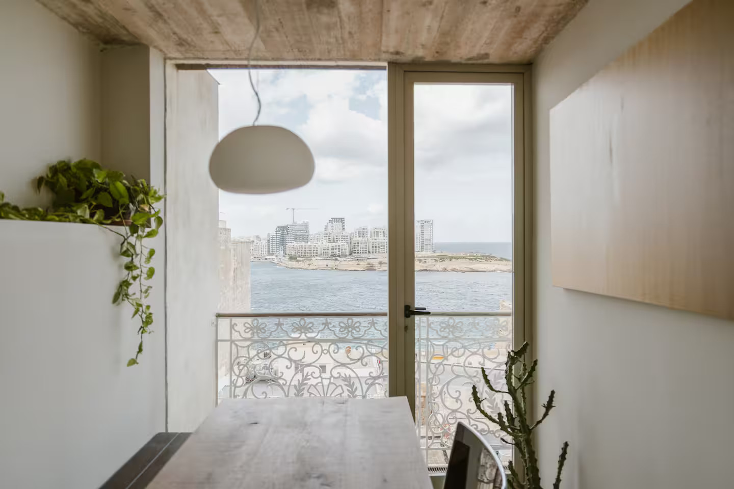 salle à manger vue mer