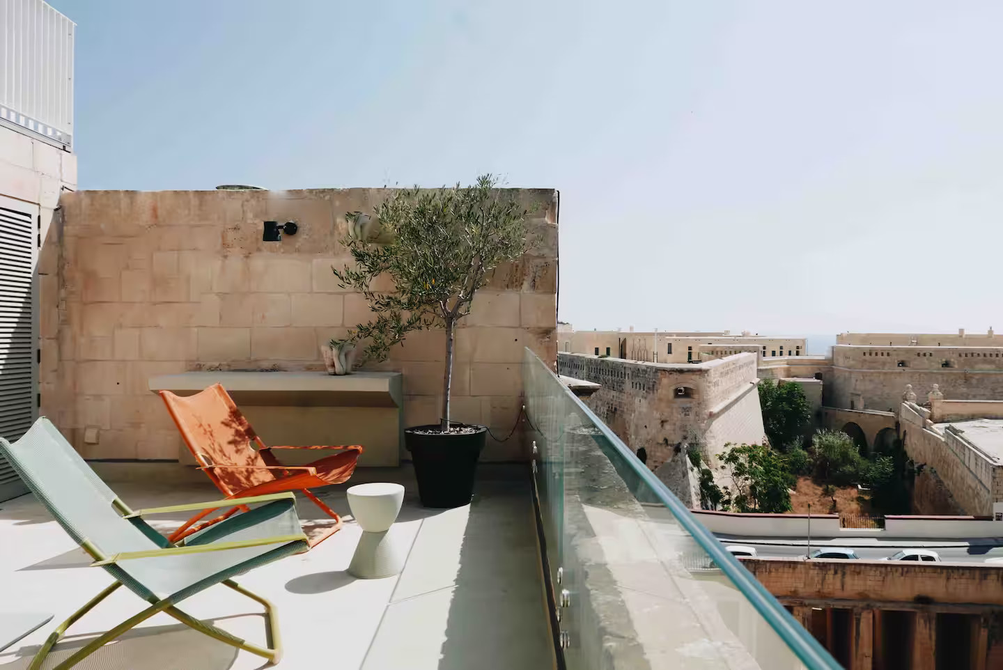 terrasse partagée studio 30m2 à Malte