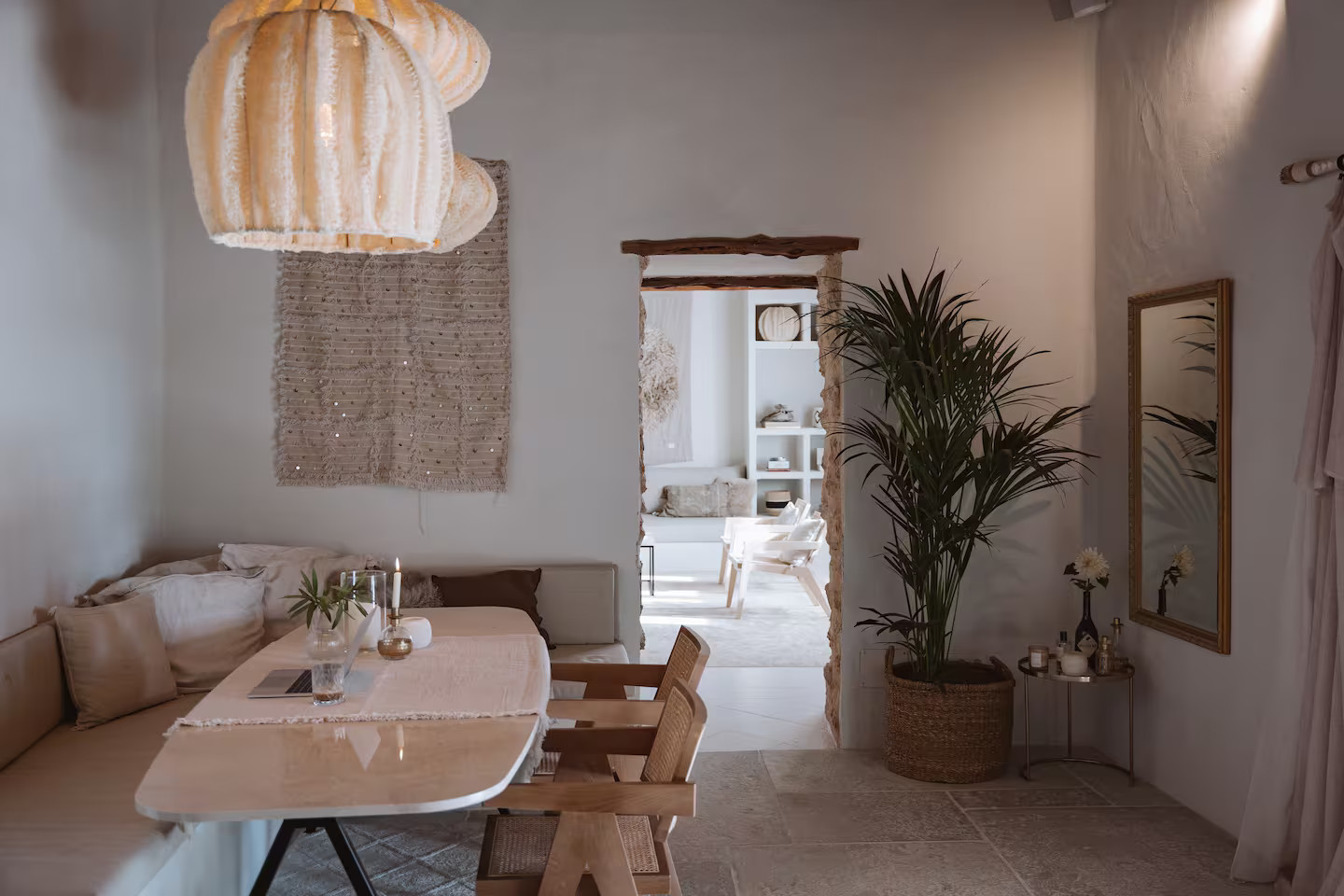 salle à manger décoration naturelle et rustique chic