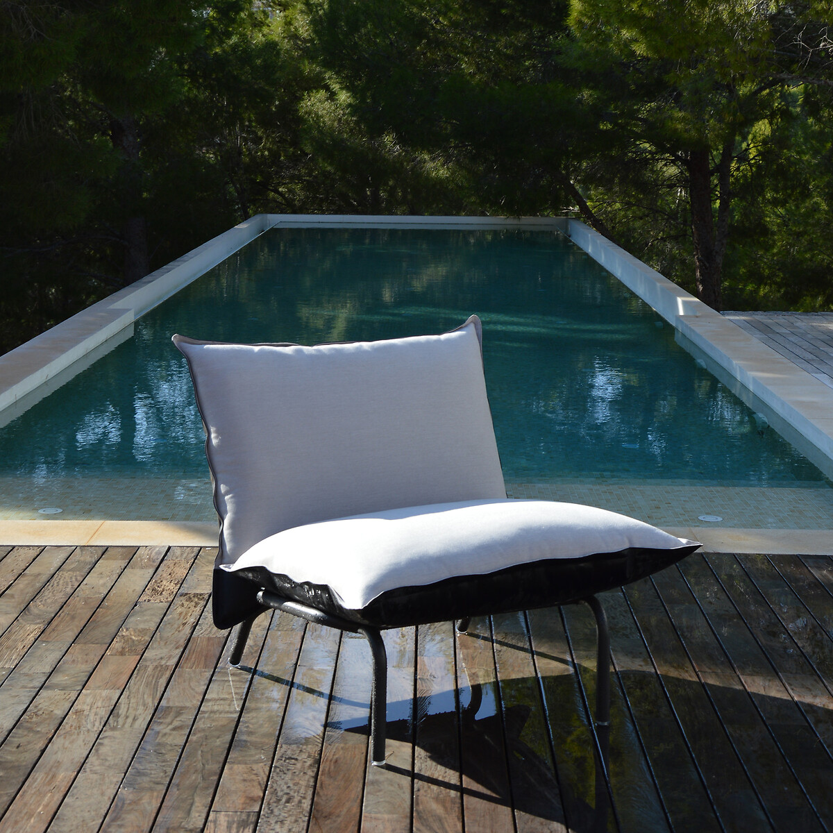 piscine plage bois