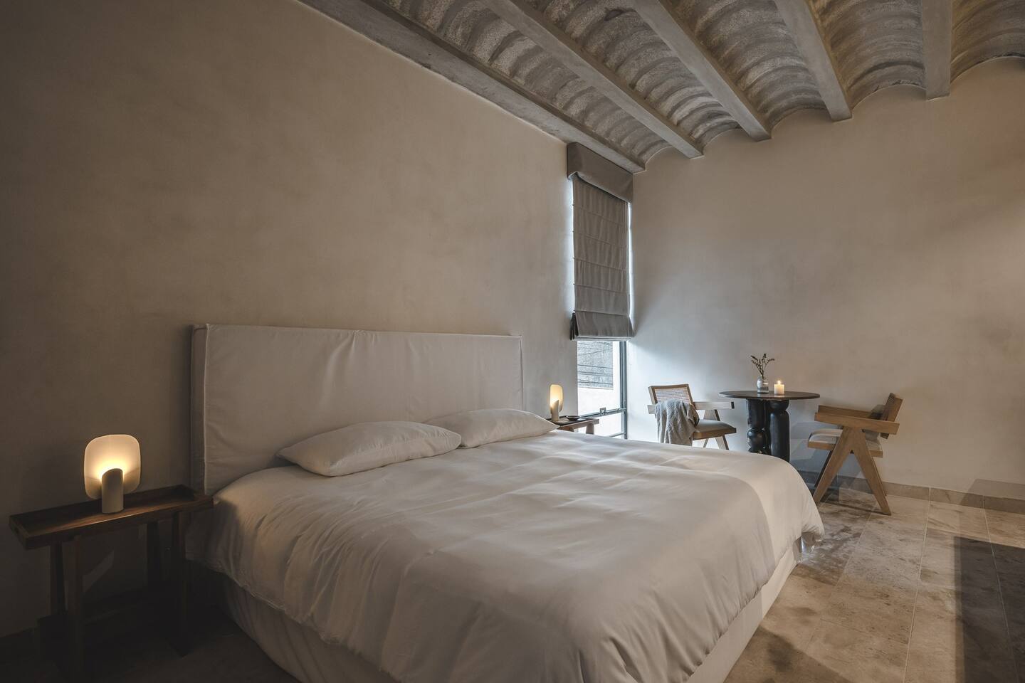 chambre décoration naturelle et contemporaine la Pausa Mexique