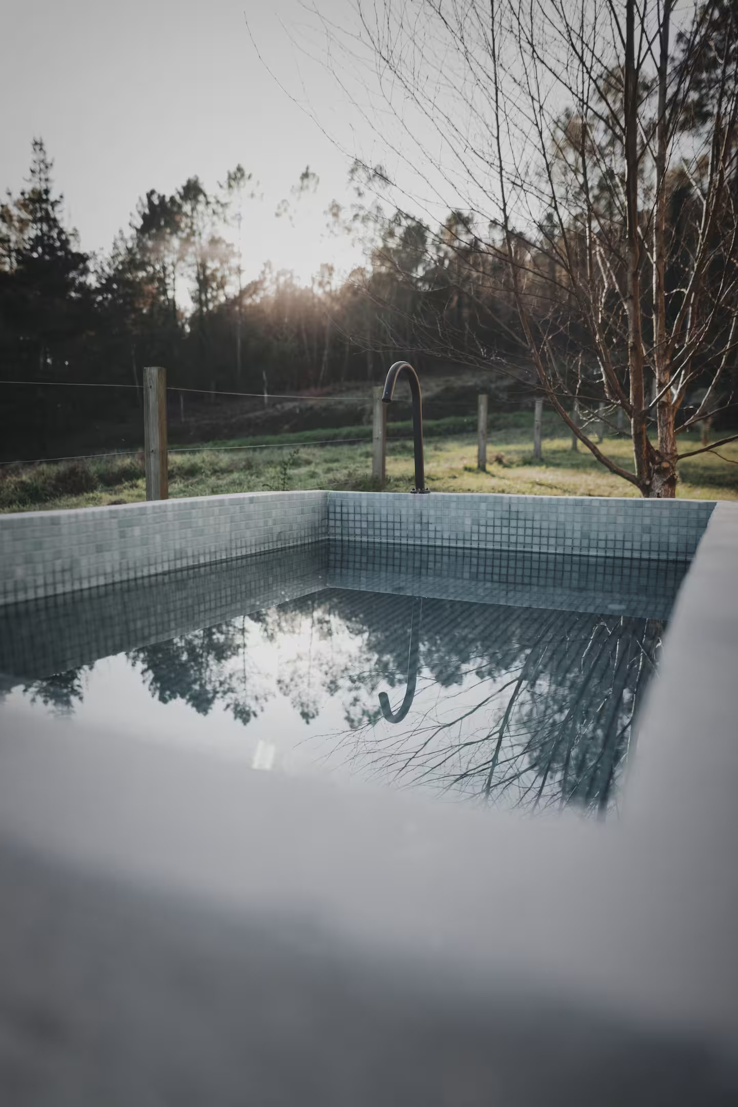mini piscine carrelée petite maison en bois de 27m2 mini piscine carrelée petite maison en bois de 27m2