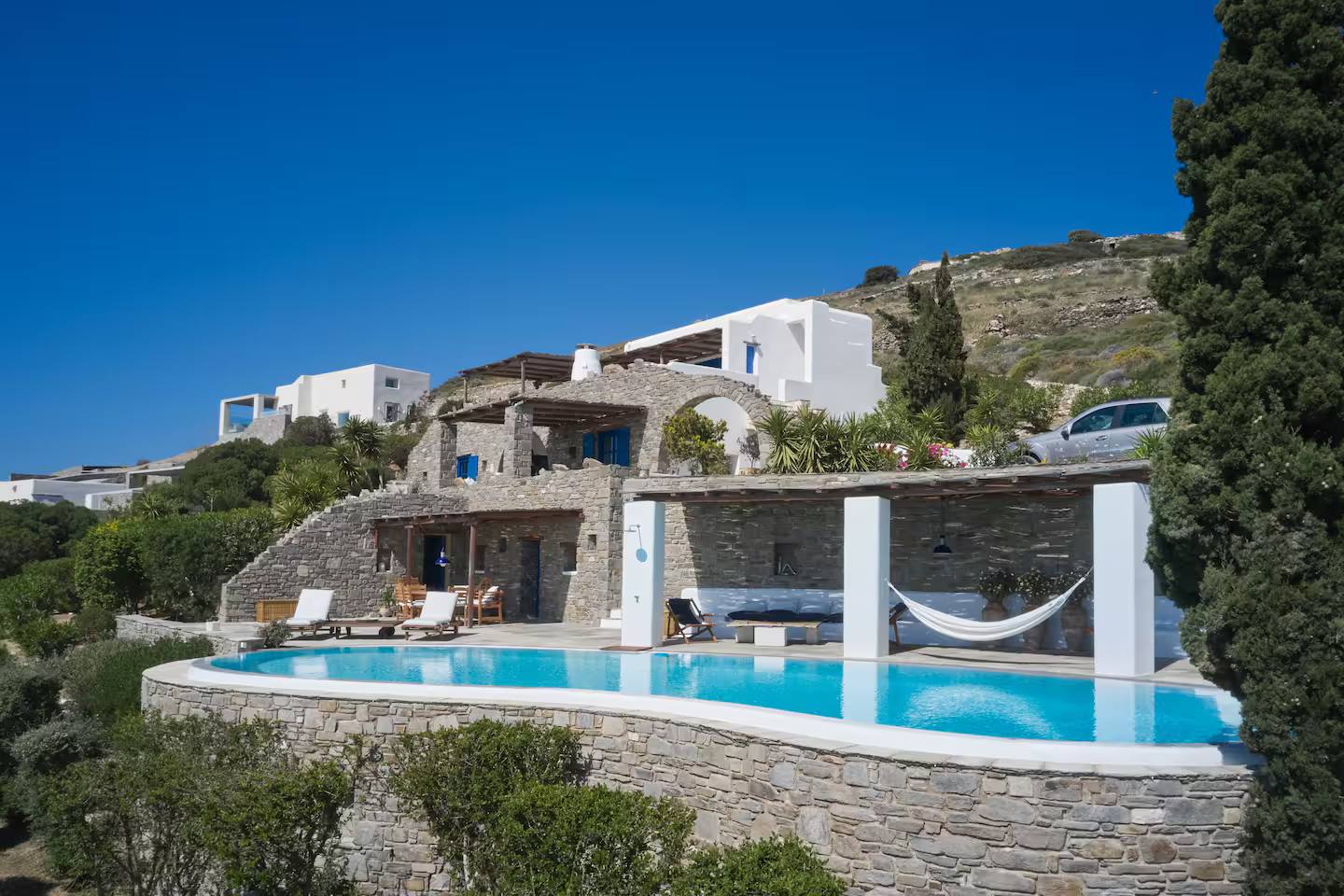maison avec piscine à Paros villa Agnanti