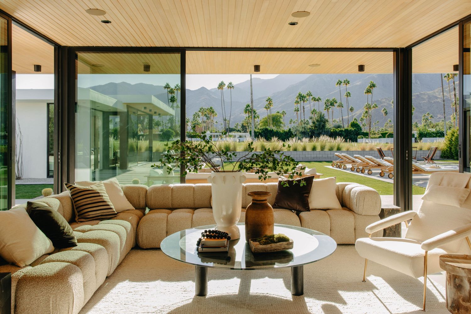 salon maison contemporaine Palm Springs