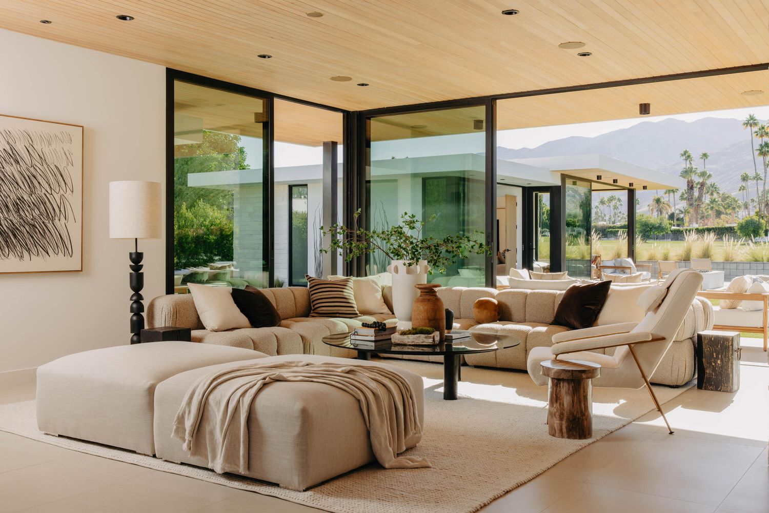 salon maison contemporaine Palm Springs