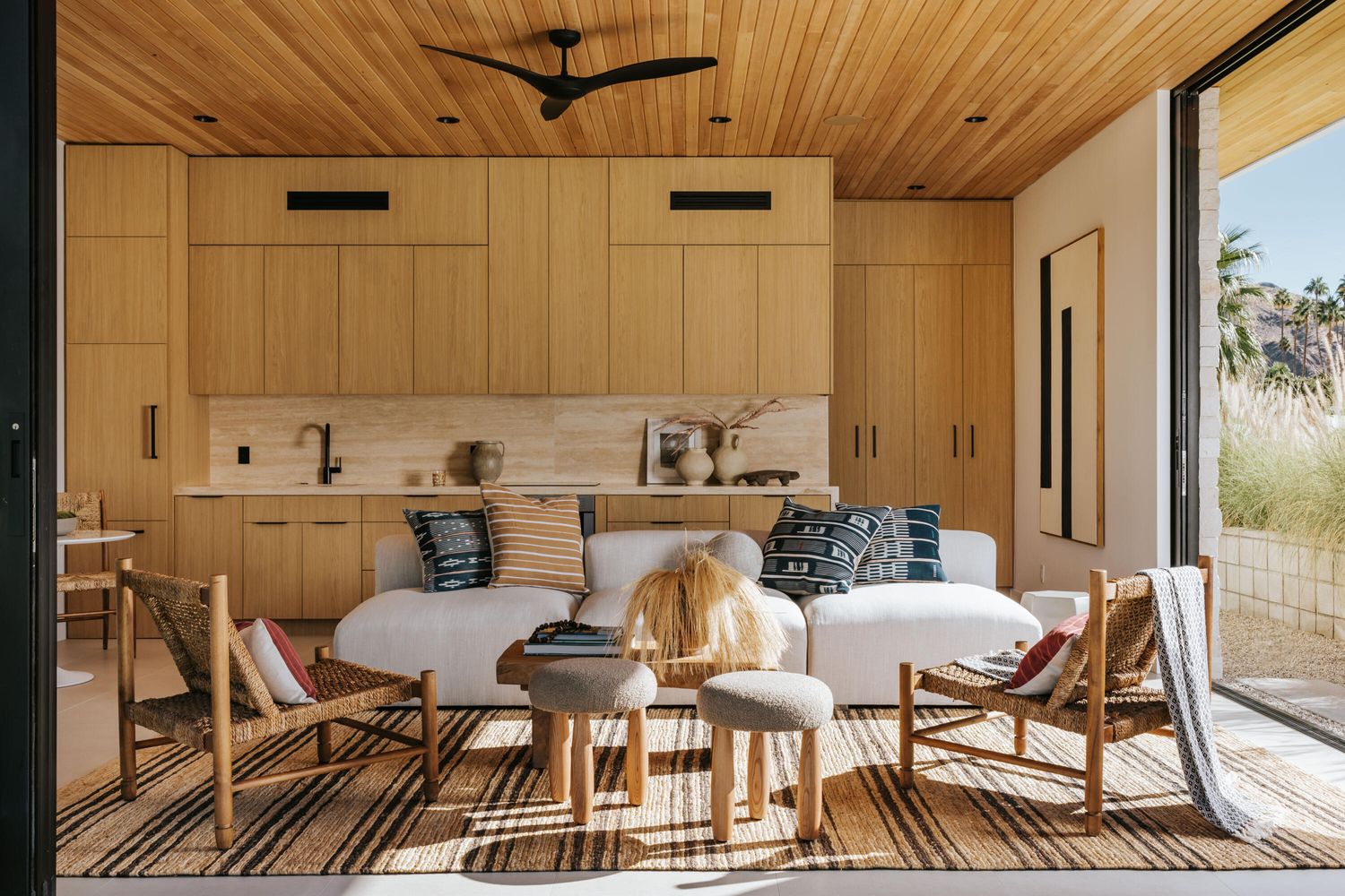 salon maison contemporaine Palm Springs