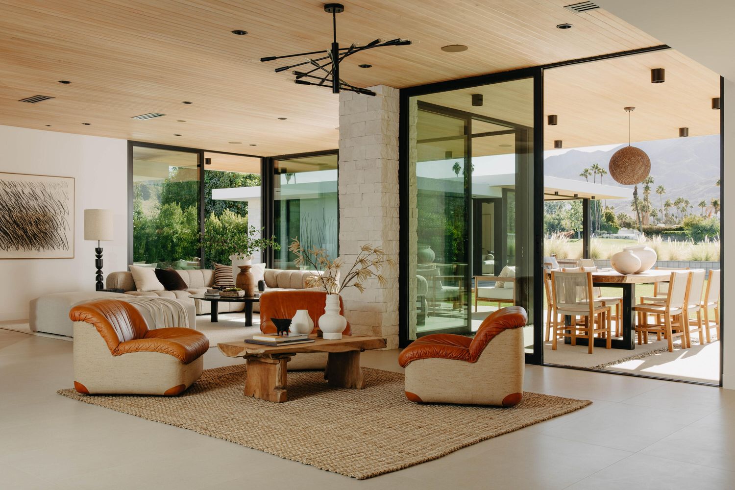 salon maison contemporaine Palm Springs