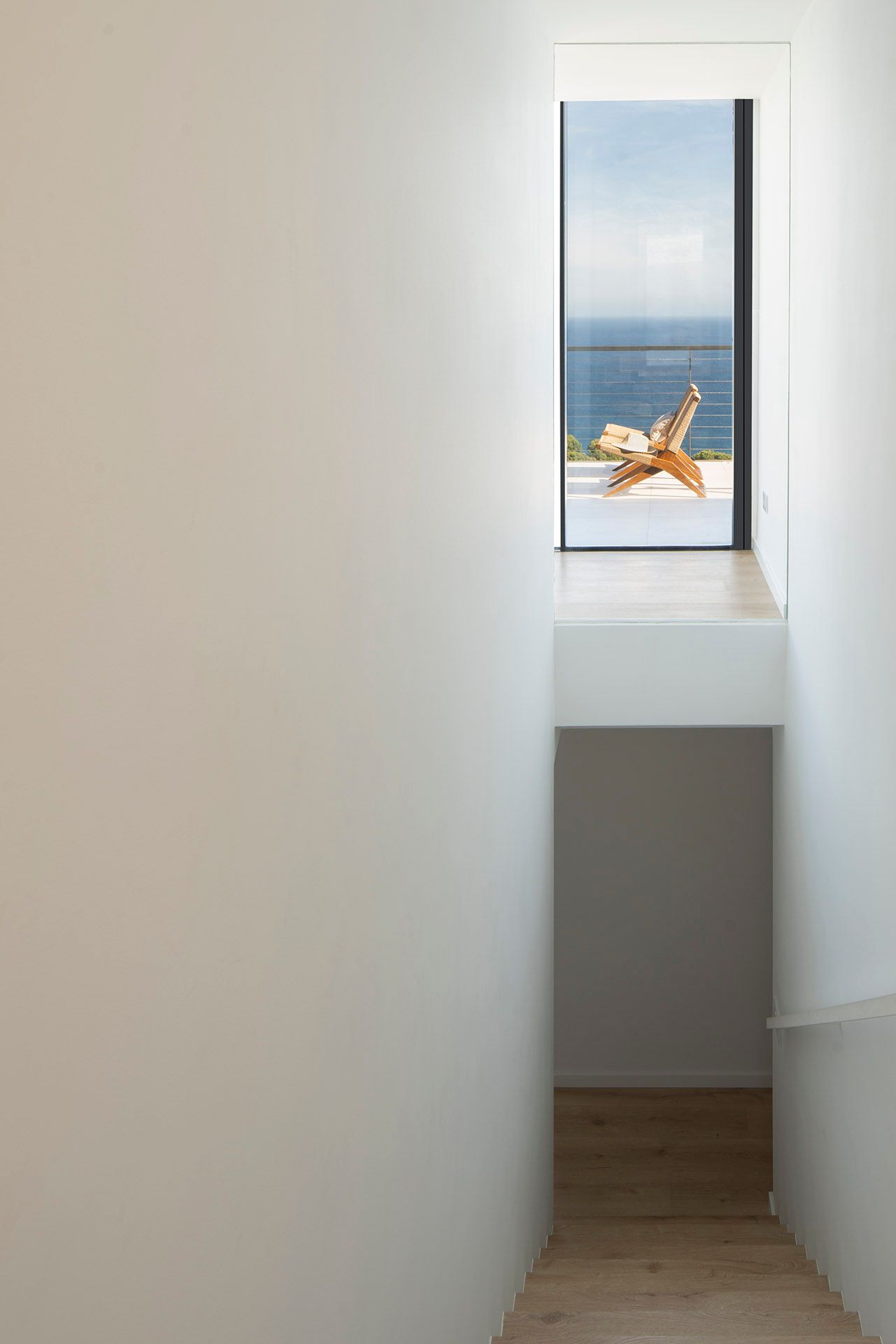 escalier vue mer