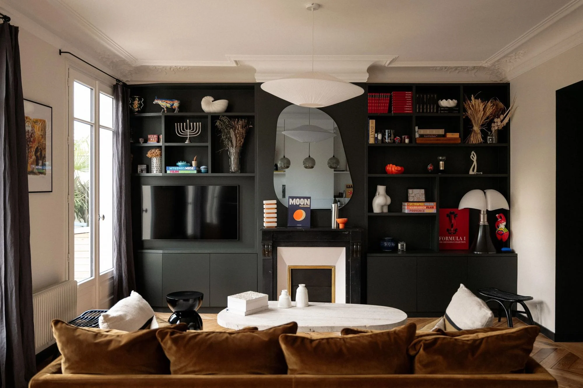salon appartement Paris décoration contemporaine salon appartement Paris décoration contemporaine