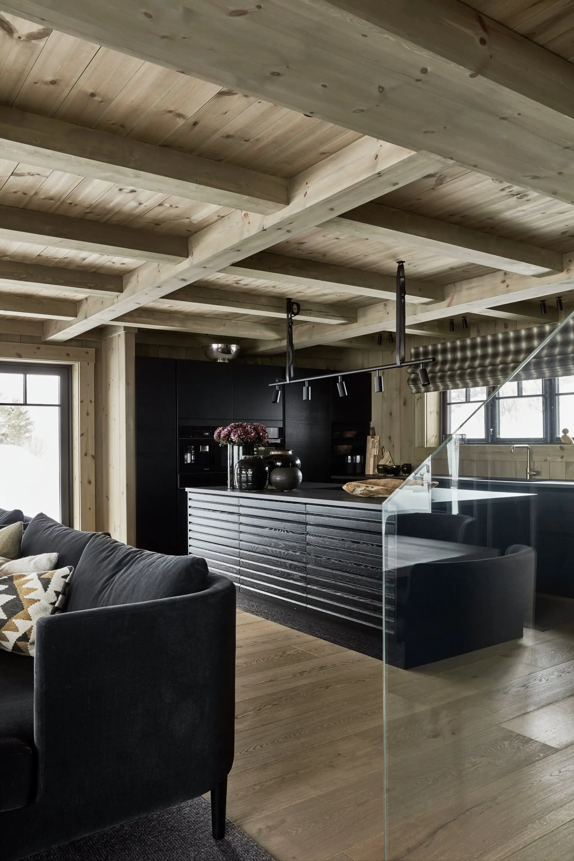 cuisine ouverte design noire cuisine ouverte design noire